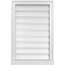Ekena Millwork Vertical Surface Mount PVC Gable Vent: Functional, w/ 2"W x 2"P Brickmould Sill Frame, 20"W x 30"H GVPVE20X3003SF - alternate 1